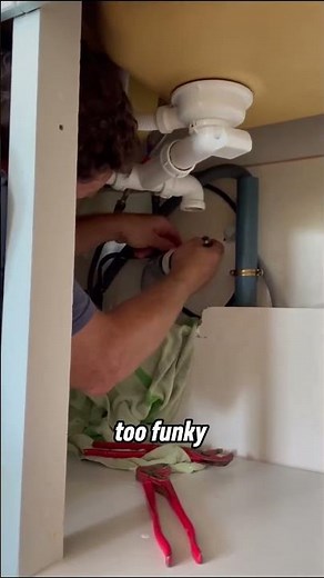 Replacing a dishwasher tap and siphon
