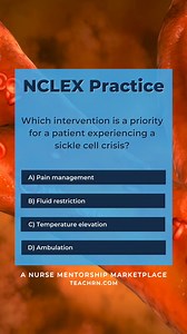 98K views · 484 reactions | It's study time! Practice for the NCLEX! 邏 Give your best answer.  See the correct answer in the comments. Did you provide the right response? 﫡 This is an opportunity to learn. When you comment, please exercise consideration! #NCLEX #NCLEXPrep #nurselife #studytime #nurseanswers | TeachRN | Facebook