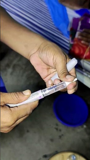 Injection Lantus Insulin pen unit seting 😱💉#doctor