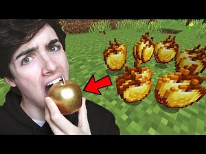 Minecraft But I Eat The Food in Real Life...