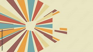 60s 70s animation vintage retro colors background video in modern style classic tunnels in camera movement slide