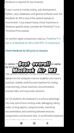 Best Laptops for Computer Science Students 2026