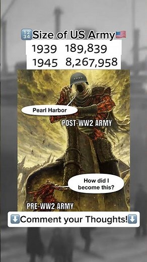 🤯Size of US Army🇺🇸|| World War 2 Memes