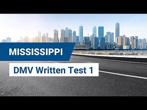 2024 Mississippi DMV Written Test #1