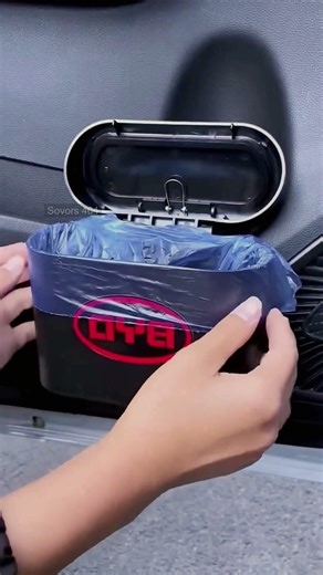🌳Best Car Trash Can 🗑️ Leakproof, Portable & Reusable #3560 ‪@sovorsgadget‬