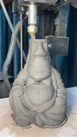 Wait for the 🗿 reveal… Satisfying 3D Ceramic Printing! ✨