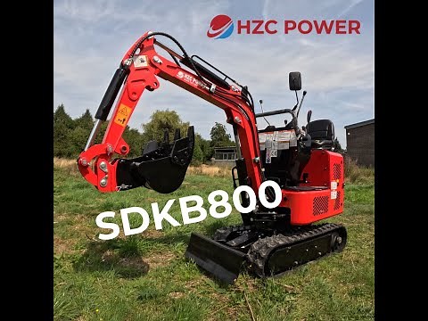 Alles rund um unseren Minibagger SDKB800 – Vorstellung und Wissenswertes