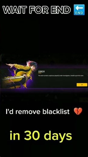 REMOVE BLACKLIST ID IN FREE FIRE #freefire #blacklist #shorts #viral#shortsfeed