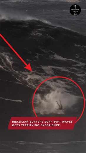 Brazilian Surfers Surf 80ft Waves Gets Terrifying Experience | Unknown Facts
