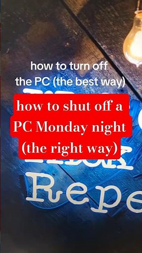 how to shut off a PC Monday night (the right way)