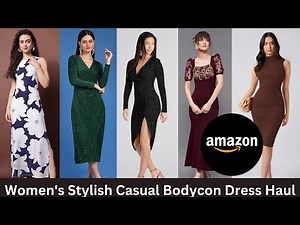“Bodycon Dress Try-On Haul 💕 Stunning Casual Looks You Need!”