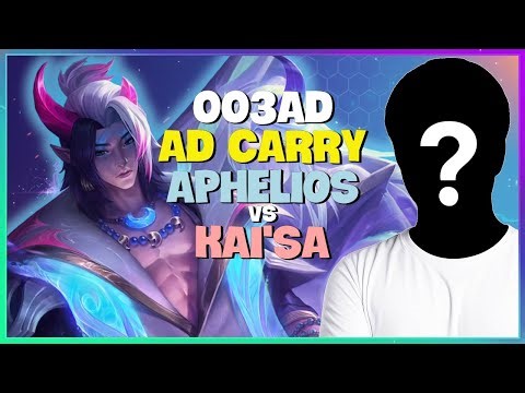 Challenger 003ad's Aphelios: Rank 1 Pro Mechanics & Positioning (Engsub)