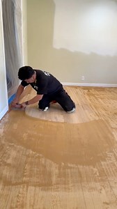 Applying Wood filler 💪🏼 #ricardofloors #flooring #wood #home #fypシ゚ #atlanta | Ricardo’s Floors 1