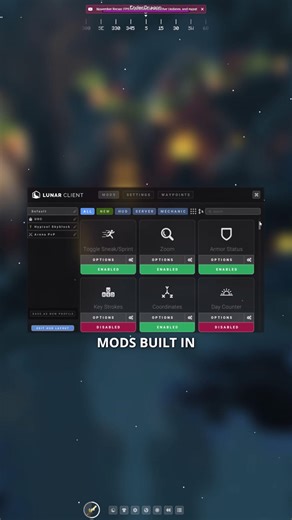 CurseForge on Instagram: "Now you can use EVERY MOD on Lunar Client"