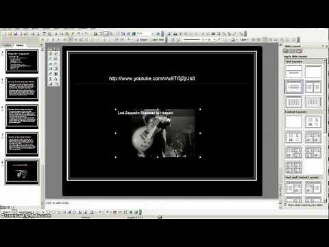 Embedding Youtube Videos into PowerPoint 2003