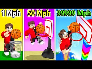 Dunking 3,473,912 MPH in Roblox Basketball