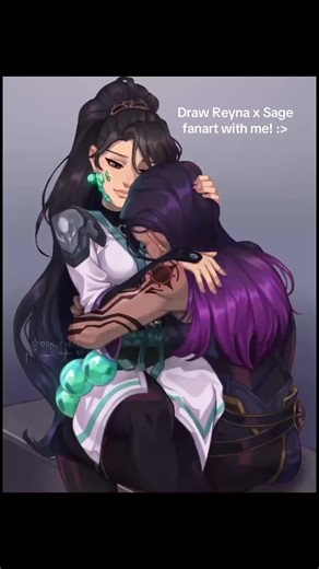 Creating Reyna x Sage Fanart in Procreate