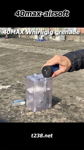 Load 40MAX Whirligig gas grenade with T238 SPEED LOADER #airsoft #speedloader #autoloader #reload