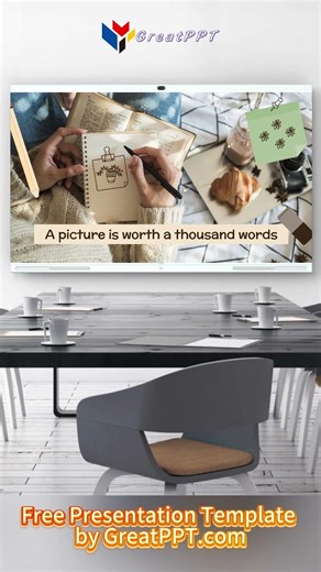 Free Creative grid #notebook #presentation theme