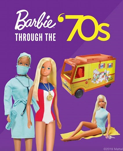 56K views · 1.7K reactions | In the 70’s, Barbie got a new camper, a new tan, won gold and saved some lives in the operating room! To learn more about Barbie and her journey over the past 60 years visit Barbie.com/history. | Barbie | Facebook