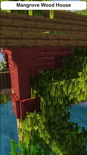 Minecraft Mangrove Wood House | Swampy Cozy Inspiration #shorts
