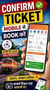 How to Book Confirm Train Ticket on Mobile | Train Ticket Booking Online 2026 | IRCTC