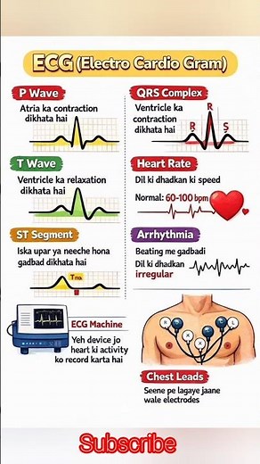 ECG Report Kaise Padhe? Normal or Abnormal ECG #medical #ecg #diagnosis