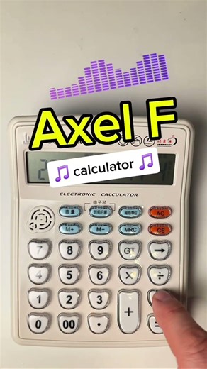 Axel F 🎵 Calculator 😀 #axelf