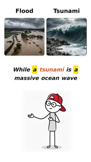 flood vs tsunami #ielts #ieltsvocabulary #english #englishvocabulary #englishlearning