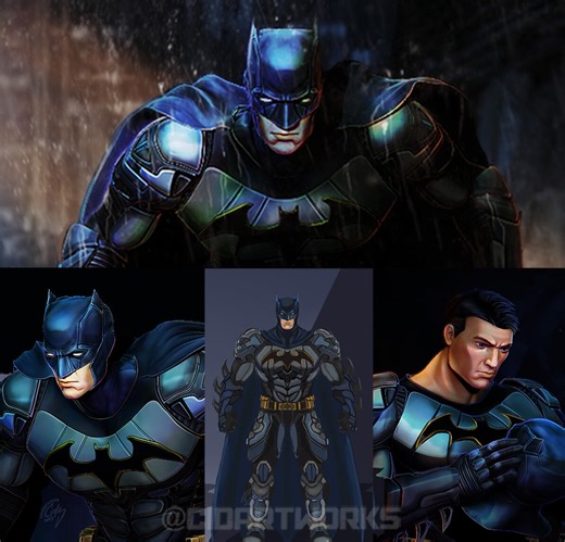 3D Character Art & 2D Concept Art: Batman Redesign , Chris Delarazan (@cidartworks)