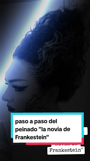 Peinado de la Novia de Frankenstein: Paso a Paso