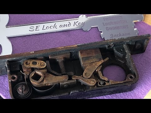 antique Russwin mortise lock repair & rekey cylinder
