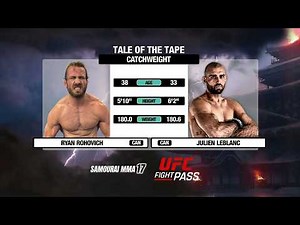 Samourai MMA 17: Julien Leblanc vs Ryan Rohovich | November 21, 2025