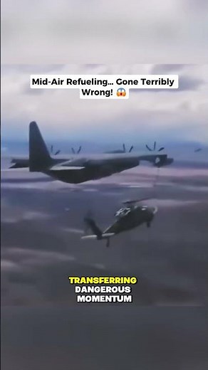 Mid-Air Refueling Gone Wrong! 🚀 Physics of Aerial Disaster Explained #shorts