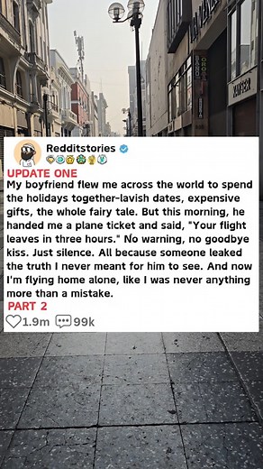 Update. My boyfriend flew me across the world to spend the holidays...