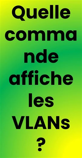 Quelle est la commande qui permet d'afficher les VLANs 🤔? #tiktoksenegal🇸🇳 #dymodigital #it #informatique #commande