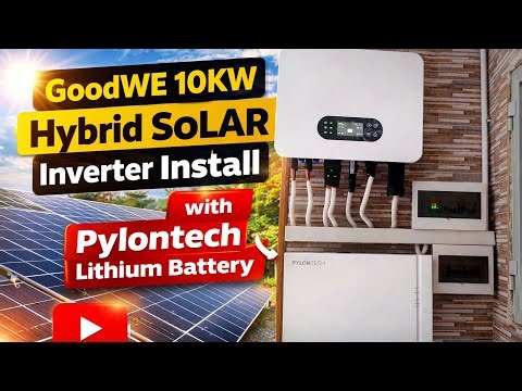 10KW Hybrid Solar System Complete Installation || GoodWEE 10KW Hybrid Solar Inverter Install