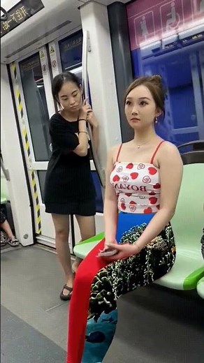 Remote control pants on the subway