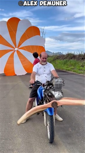 A Guy Turned His Bike Into a Flying Machine #shorts #shortsvideo