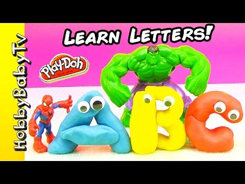 Hulk Smash PLAY-DOH Alphabet! Learn Letters A to Z by HobbyBabyTV