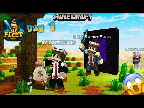 My first day in MC FLEET server 😱 ‎⁨@GamerFleet⁩ ‎⁨@McFleetDotNet⁩