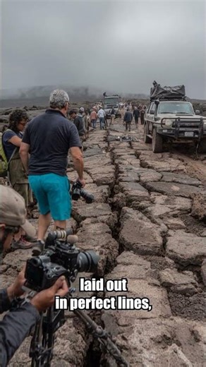 Volcano Eruption Reveals Ancient Road Still Intact