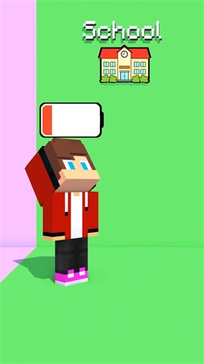 JJ from SCHOOL to HOME to MIKEY - Minecraft Animation #shorts #fyp #fyp #minecraftanimation