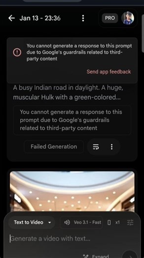 You cannot generate a response to this prompt due to Google's guardrails related to third- party con