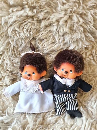Vintage Monchhichi Wedding Dolls Set – Sekiguchi 1974 Bride Groom Kawaii Collectible - Etsy