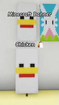 Chicken🐔🐓🐣 #minecraft #minecraftchicken #minecraftbanner #tutorial #easter #chicken #minecraftguide