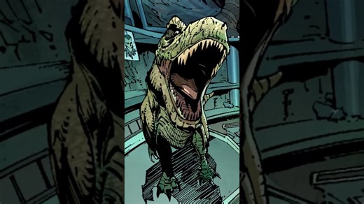 Batman Literally Turns Into a Dinosaur