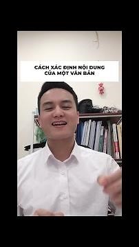 Cách xác định nội dung của 1 văn bản#Shorts