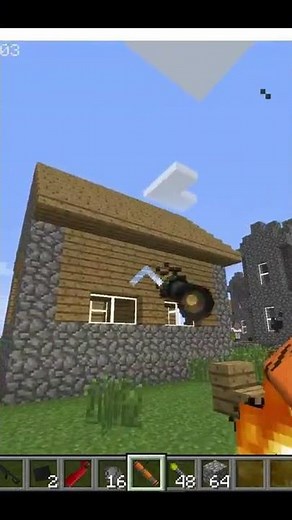 Realistic Explosion Physics + HBMs NTM is Amazing in Minecraft #shorts