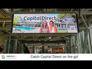 Catch Capital Direct on the go! New transit ads in 4K!